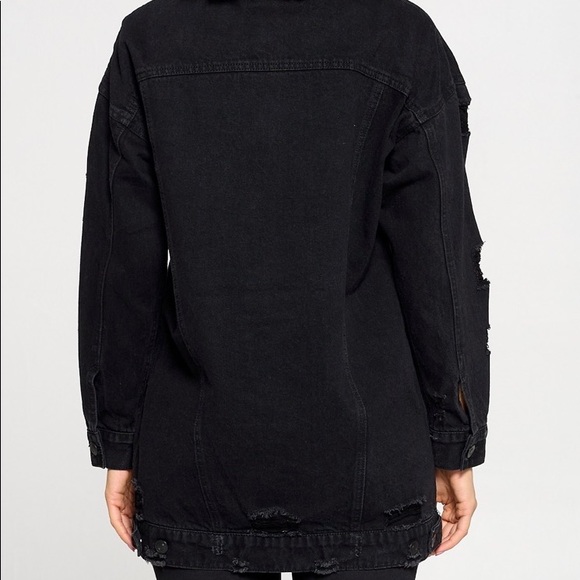 Distressed denim jacket - Picture 2 of 2